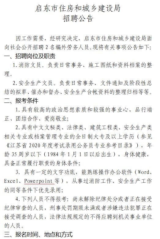 瓊海市住房和城鄉(xiāng)建設局最新招聘啟事