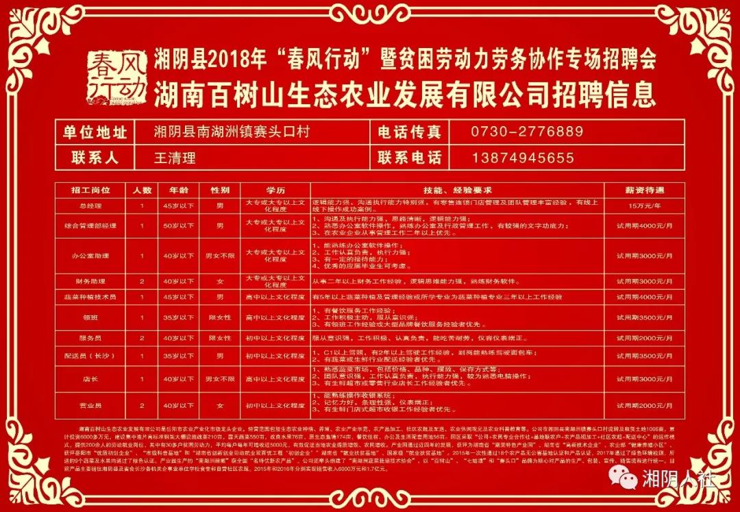 兆田村委會(huì)最新招聘信息匯總